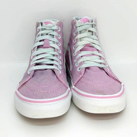 VANS SK8 Hi Top Women's Pre-owned Lilac Skate Sneakers - sz. 7 - Picture 2 of 6